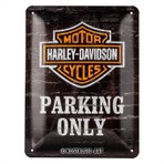 Nostalgic Art Nostalgic-Art 26117 Harley-Davidson - Parking Only, Sac Levha 15 x 20 cm