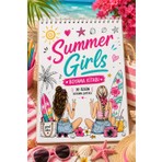 Z&R Craft Summer Girls Boyama Kitabı - 30 Sayfa 30 Görsel - A4 Dikey Format - Şeffaf Spiral