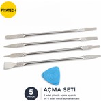 Piyatech 5 Parça Profesyonel Metal Açma Kanca Seti – Telefon, Tablet ve Laptop Tamiri