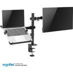 Ergoflex Ef A74L Amortisörlü 17-27 Monitör Tutucu ve 10-17 Laptop Standı