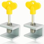 Nacario Kyrotech 2 Adet Ayarlanabilir Sürgülü Pencere ve Kapı Kilidi Seti, Alüminyum Gövde, Anahtarlı Montaj, Kaydırmalı Sistemlere Uyumlu, Çocuk Güvenliği ve Hırsızlık Önleyici Kilit