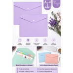 ArtMaster Lila Çıtçıtlı Dosya Pastel Renk A4 2 Adet Dosy Plastik Renkli Zarf Dosya Çıt Çıtlı Dosya Ödev Evrak Belge Saklama