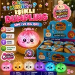  Dumpling Çin Mantısı Squishy Sürpriz Oyuncak Simli Stres Topu