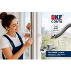 Dkf Conta 25 Metre Gri Pvc Pencere Conta
