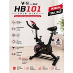 Voit V-Fit By Voit HB101 Spin Bike Taşınabilir, Direnci Ayarlanabilir, Elden Nabız Ölçer, Sessiz Çalışır