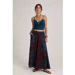 Clandestino Patchwork Bol Paça Pantolon Lacivert