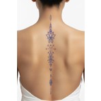 1 Ay Kalıcı Sonradan Kararan Lotus Çiçek Model Geçici Dövme Tattoo Sticker