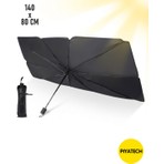 Piyatech Araç Ön Cam Güneşliği Şemsiye Tipi 140X80 cm Katlanabilir Koruyucu