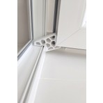 3D Fabrick Pvc Pencere - Kapı Sabitleyici Stoper / Rüzgar Önleyici Cam Tutucu Beyaz