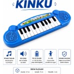 Kinku Elektronik Piyanom Pembe Oyuncak Piyano Tuşlu Çocuk Müzik Oyuncak Org Piyano Eğitici Oyuncak