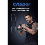 CKSpor Pro Egzersiz Aleti  Ayarlanabilir Dirençli (27–45 Kg) Kol Bilek Omuz Göğüs Sırt Bacak Kas Geliştirici