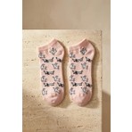 Bony Socks 3'lü Paket Kadın Köpek Desenli Step Çorap