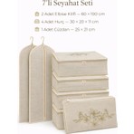 Umbellatum 7’li Seyahat Düzenleyici Seti – Elbise Kılıfı, Valiz Içi Hurç ve Fermuarlı Çanta
