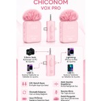 Chiconom Vox Pro 2’li Kablosuz Yaka Mikrofonu Type-C iPhone Android Uyumlu