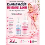 Axodine Eşarpuan/Eşarpsrey Leke Çıkaran İpek Şal Eşarp Şampuanı ve Anında Sabitleyen Eşarp Spreyi 2'li Paket