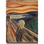Rosaart Edvard Munch Çığlık Posteri, Ekpresyonizm Kalsik Sanat Posteri, Çerçevesiz Dekoratif Poster
