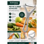 Solingen Meyve Sebze Soyacağı Paslanmaz Çelik Profesyonel Soyacak gri