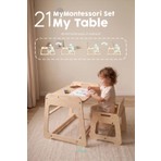Mamatoyz My Table - Montessori Aktivite Masası ve Sandalyesi Veyazı Tahtası