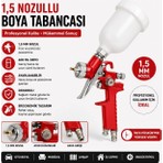Freed Tools 1,5 mm Nozullu Üstten Depolu Boya Tabancası | Profesyonel Havalı Boya Tabancası