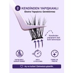 Takma Takma Takma Kirpik Kendinden Yapışkanlı - Classic Style - Timeless Glow RG3CL0001 - Siyah