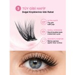 Takma Takma Takma Kirpik Kendinden Yapışkanlı - Cat Eye Style– Desert Rose - RG3CE0001 - Siyah