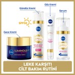 Nivea Luminous630 Leke Karşıtı Cilt Bakım Seti, Cilt Serumu, Göz Kremi, SPF50 Güneş Koruyucu Yüz Kremi ve Gece Kremi, Çeyiz Seti