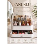 Galeriyo Fanuslu Çekmeceli Makyaj Organizeri | Şeffaf Kapaklı Masaüstü Kozmetik Düzenleyici