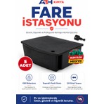 Böcek Hastanesi Fare İstasyonu Kilitli Kullanıma Hazır Zehri İçerisinde Fare Kutusu ve Fare Kapanı Farmakill 5 Adet