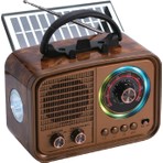 Everton RT-677 Solar Şarjlı Radyo Nostalji Fenerli