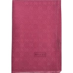 Vakko Pamuk Ipek Monogram Şal 40752-PEMBE