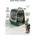 Kurtbay Şekil Flex Elekli Kedi Tuvaleti, 50X37,5X40 Cm, Xl Boy, Kum Küreği Hediyeli