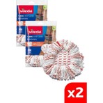 Vileda 2 Paket Turbo Deep Clean Yedek Paspas, Extra Pedli, Üçgen Başlık, Derinlemesine Temizlik