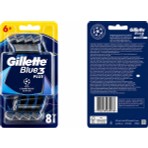 Gillette Blue3 Comfort Kullan At Tıraş Bıçağı 8 Adet 3 Bıçaklı Üstün Konfor Sağlayan Tasarım
