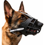 Valkyrie Köpek Ağızlığı Size 4 25-35 kg Büyük Irk Ayarlanabilir Nefes Alabilir Plastik Güvenlik Ağızlığı