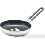 Greenpan Midipan Tava 14 cm – Paslanmaz Çelik Gövde Thermelon Seramik Yüzey | Gümüş