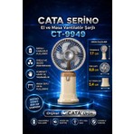Cata CT-9949 Serino Mini Fan El Vantilatörü Kanatsız Tasarım Özelliği ile Güçlü Performans