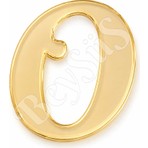 BeySüS Pleksi Harf 4 cm Gold O 4 cm