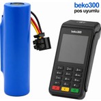 Qasul 300TR Pos Yazarkasa Uyumlu 2880 Mah 3,6 V Li-Ion Şarjlı Pil Beko