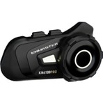 Knmaster KN6100 PRO Motosiklet Kask İnterkom Bluetooth Intercom Kulaklık Seti Siyah