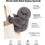 Shopfocus Mirumi Akıllı Robot Baykuş Oyuncak Uyku Arkadaşı Sese ve Harekete Duyarlı Hediyelik Çantaya Takılan Sesleri Taklit Etme Pilli Modeldir Müzikli