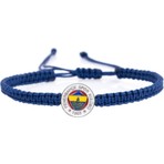 Fenerbahçe Fb Makrome Bileklik Mavi Renkli Günlük Kullanım İçin Dayanıklı Tasarım