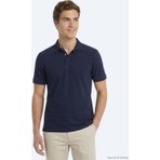 Kip Lacivert Düz %100 Pamuk T-Shirt