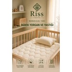 Riss Tekstil %100 Merinos Kuzu Yünü Bebek Yorgan ve Yastık Seti