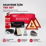 German Kupfermax 22 Parça CE ve E Belgeli Araç Muayenesine ve Yol Denetimine Uygun İlk Yardım ve Trafik Seti