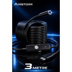 Airstorr 2mp 1080P Endoskop Kamera Yılan Kamera Type-C-Micro-Usb-Otg IP67 Su Geçirmez Android ve Windows Uyumlu