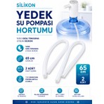 Silvora Su Pompası, Damacana Uyumlu Silikon Hortumu-Boy 65 cm / Ölçü 6*8 Mm-2 Adet