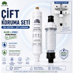 LOTUS WATER Pure-Care Duş Filtresi + Siliphos Modülü | Klor ve Kirece Karşı Çift Koruma | Banyo Filtresi