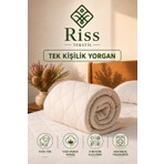 Riss Tekstil Tek Kişilik %100 Merinos Kuzu Yünü Yorgan (155 x 215 Cm, 3000 gr )