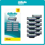 Gillette Mach3 Sport Yedek Tıraş Bıçağı 10 Adet Ergonomik Tasarım ile Rahat Tıraş Deneyimi