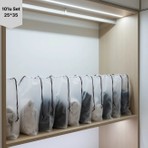 Meapuff 10LU Set 25*35CM (Medium) Su Geçirmez Büzme İpli Tatil Çantası 